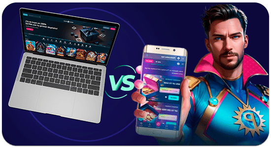 platincasino app vs desktop